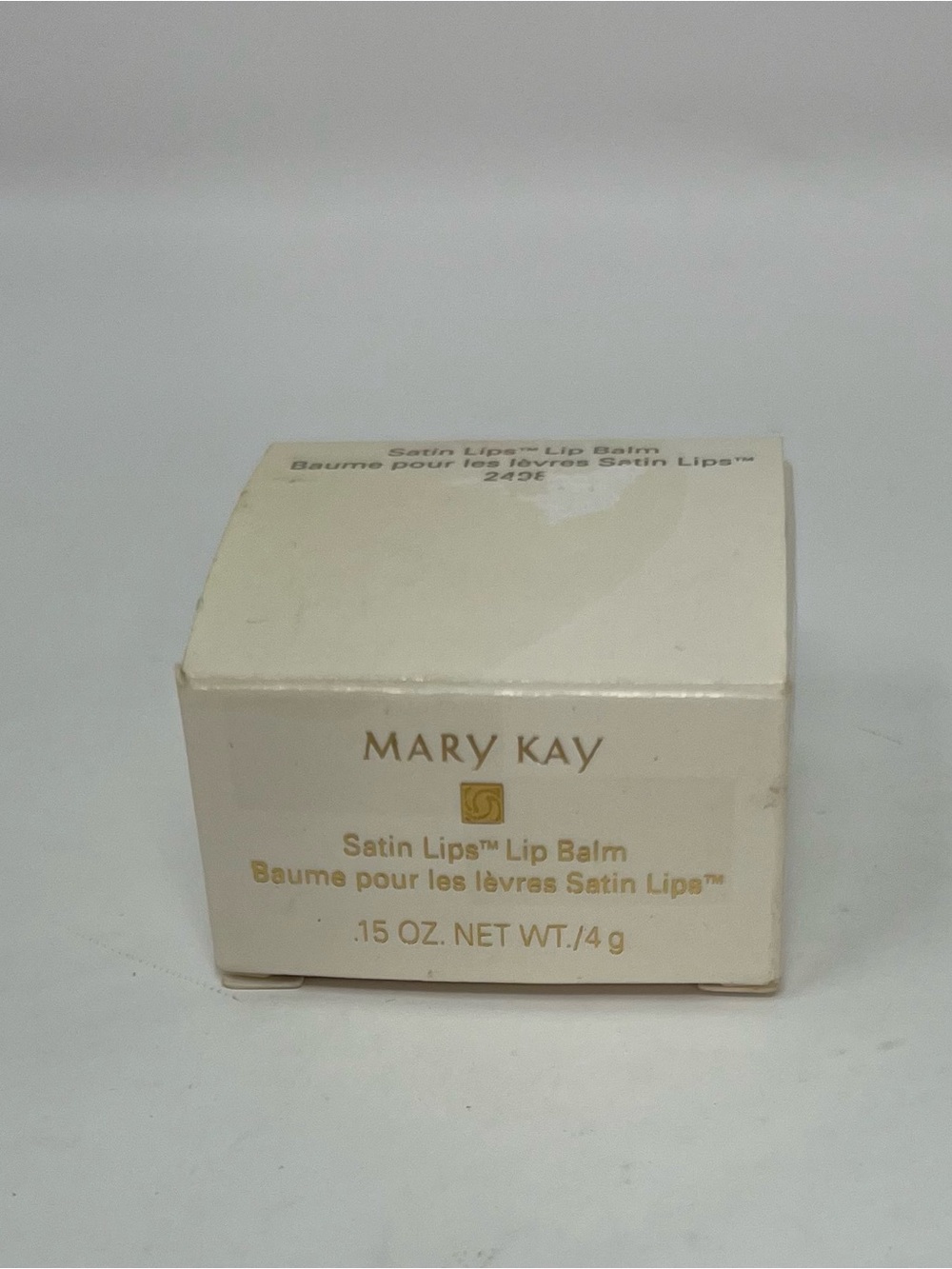 Mary Kay Satin Lips Lip Balm, Glass Jar (Classic Version) #2498  Very Rare New